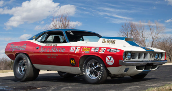 original sox & martin pro stock 1971 plymouth hemi cuda