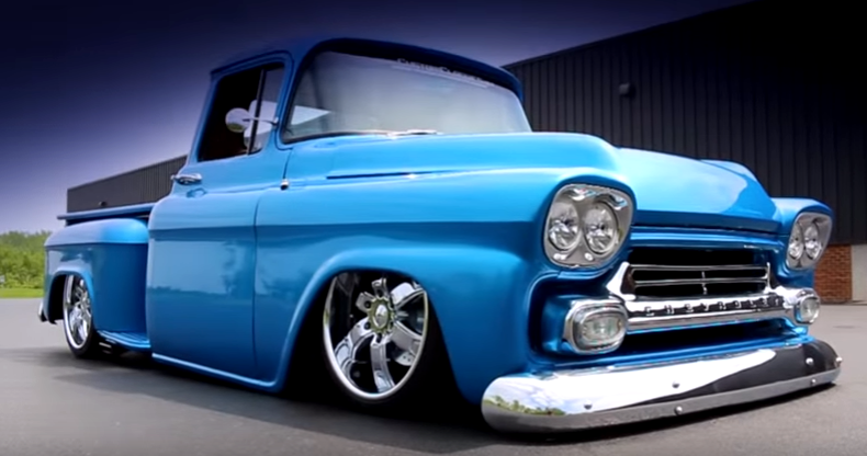 1959 chevy 3100 custom pick up truck