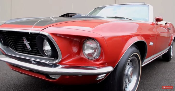 indian fire red 1969 mustang 428 cobra jet