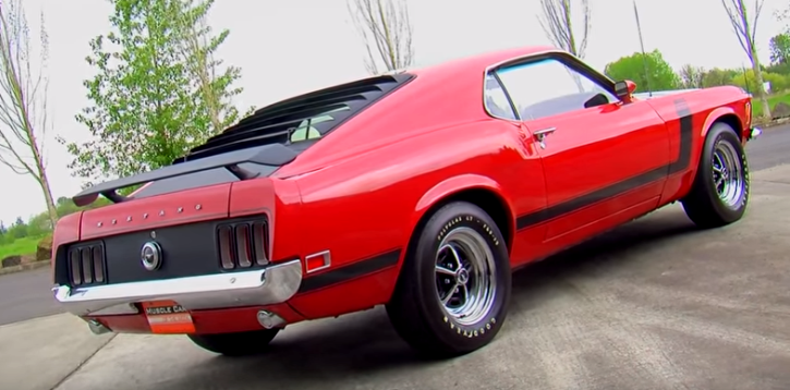 preserved red 1970 mustang boss 302 v8