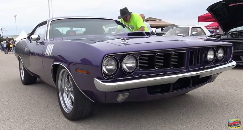 restomodded 1971 plymouth cuda 440 six barrel