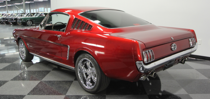 candy apple red 1966 mustang fastback restomod