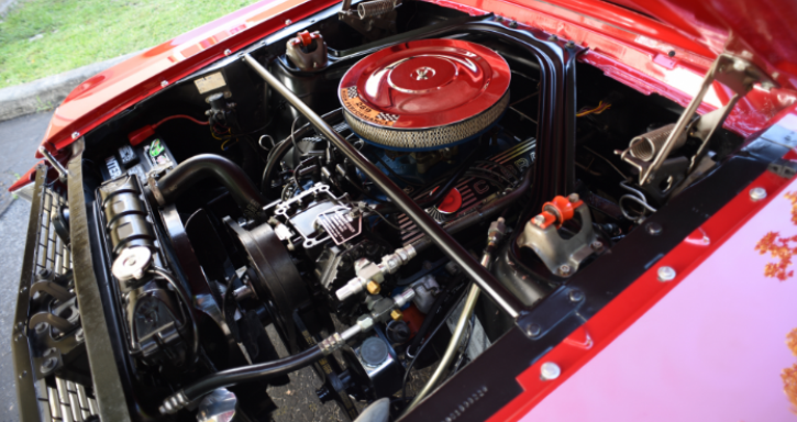 red 1966 ford mustang shelby gt350 replica