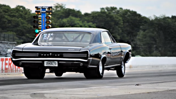 oen bad gto pro street black 1966 pontiac