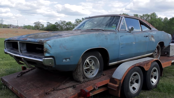 blue 1969 dodge charger se rescue video