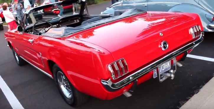 rangoon red 1965 ford mustang 289 convertible