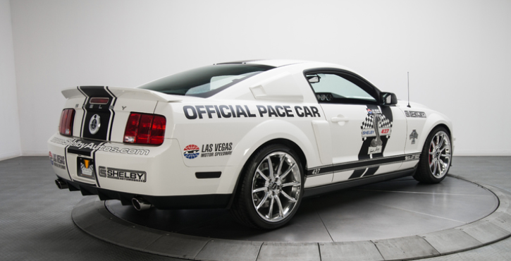 rare mustang shelby gt500 super snake pace car in white