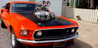 blown 1969 ford mustang mach 1 pro street build video