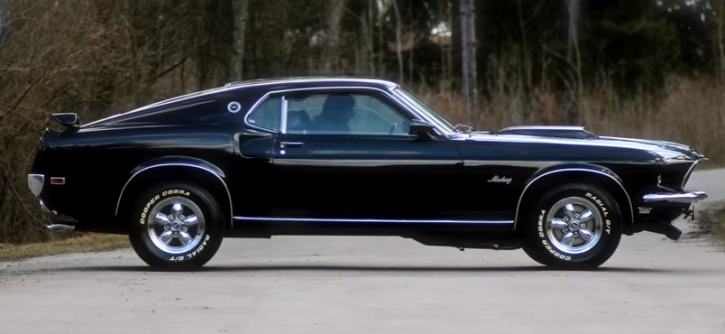 black 1969 ford mustang sportsroof restoration