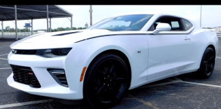 white 2016 chevrolet camaro super sport video