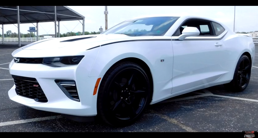 white 2016 chevrolet camaro super sport video