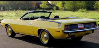 rare 1970 plymouth hemi cuda convertible 4-speed