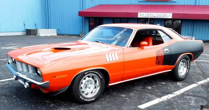 stock 1971 plymouth cuda 340 four barrel