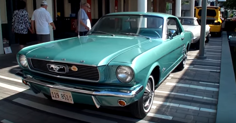 rare 1966 ford mustang hard top in tahoe turquoise