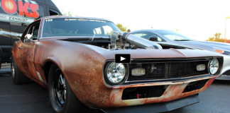 turbocharged gen 1 chevrolet camaro drag racing