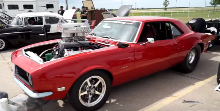 hemi powered street legal camaro see red drag racing