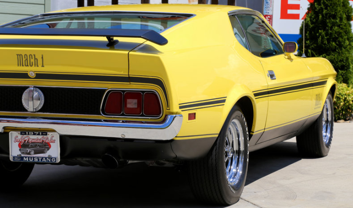 grabber yellow 1971 ford mustang 429 automatic