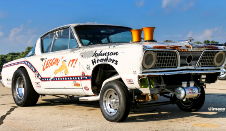 plymouth cuda drag racing