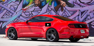 customized ford mustang s550 on vossen wheels