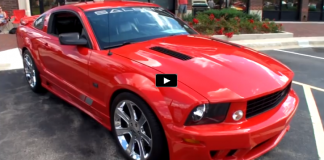 torch red supercharged 2006 saleen mustang s281