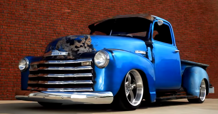 slammed 1950 chevrolet 3100 short bed truck