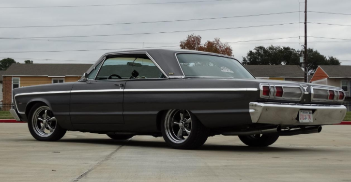 gun metal grey 1965 plymouth fury II 440 3-speed