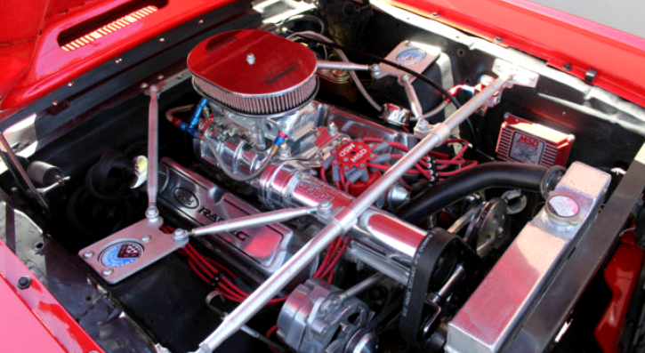 viper red 1966 ford mustang custom built