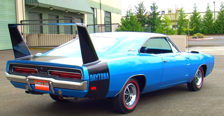 blue 1969 dodge charger daytona 440 automatic