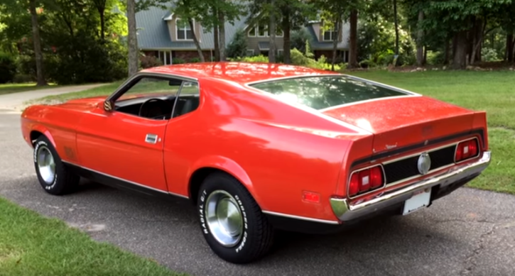 red 1971 ford mustang 351 unrestored