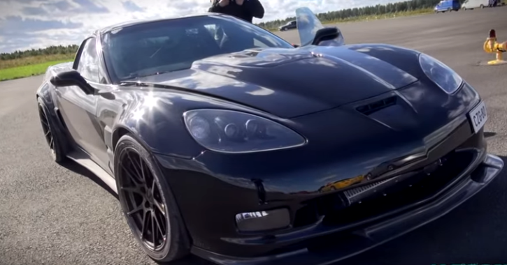 modified twin turbocharged c6 corvette video