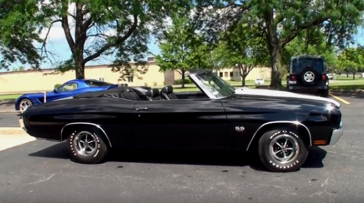 tuxedo black 1970 chevrolet chevelle ss ls5 convertible resto