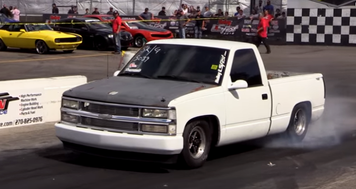 turbocharged chevy truck holley ls fest