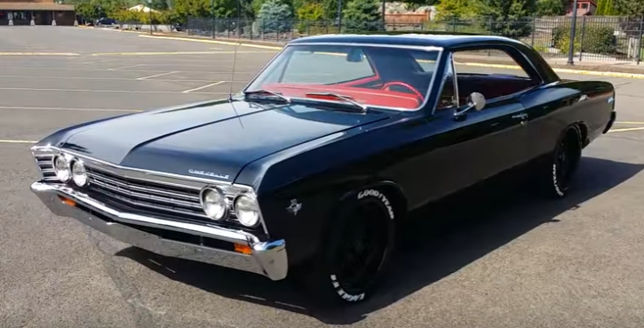 tuxedo black 1967 chevy malibu 383 stroker