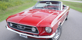candy apple red 1967 ford mustang convertible