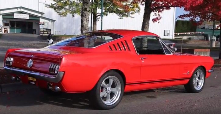 red 1965 ford mustang boss 429