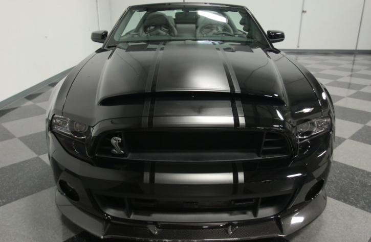 blacked out 2013 ford mustang gt500 super snake