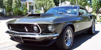 true 1969 mustang boss 429 in black jade