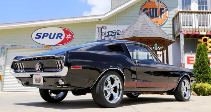 Raven Black 1968 Mustang Fastback 302 4-speed