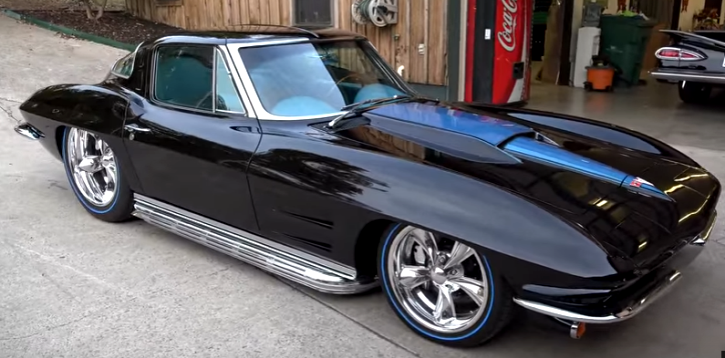 black split window 1963 corvette custom