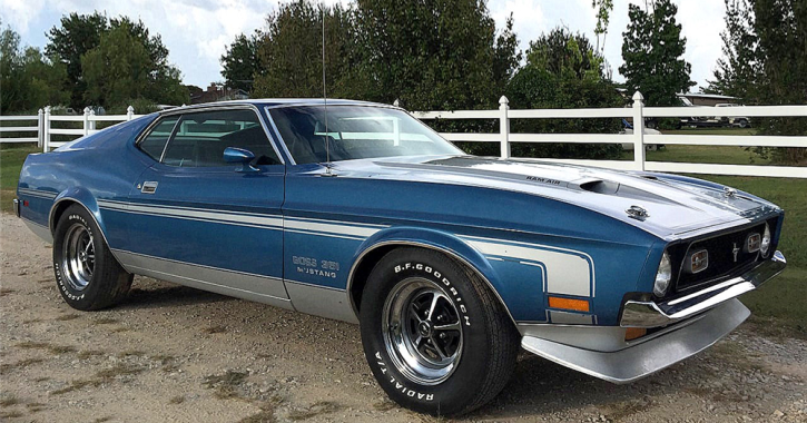 rare 1971 ford mustang boss 351 survivor