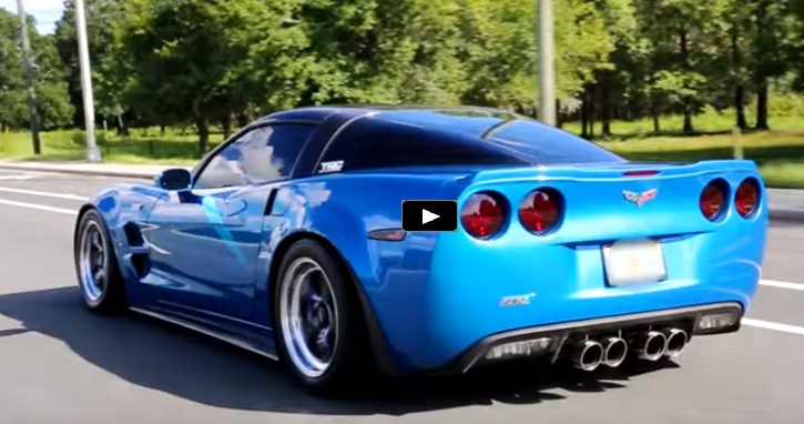 blue devil zr1 corvette video