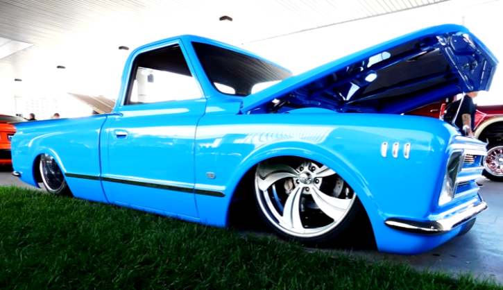 grabber blue 1972 chevrolet c10 truck sema 2016