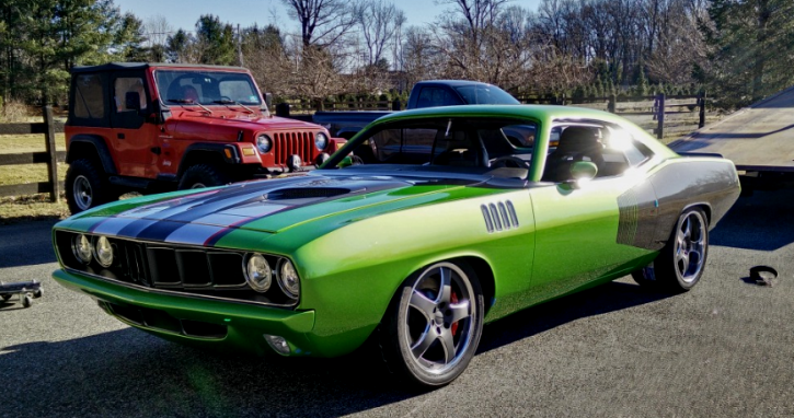 pro touring 1971 plymouth barracuda viper cuda