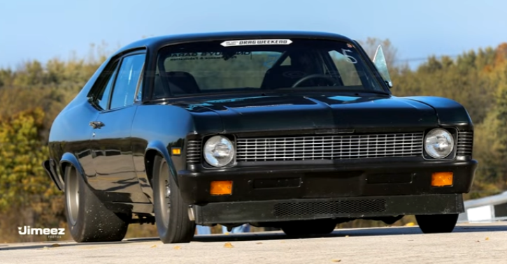 twin turbo 5.3 ls chevy nova drag racing