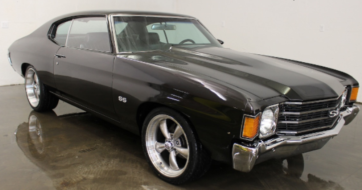 charcoal grey 1972 chevrolet chevelle built