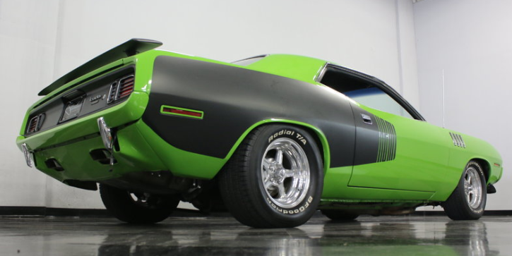 sublime green hemi cuda tribute