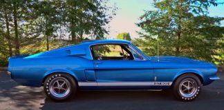 1967 shelby gt500 mustang with 427 engine