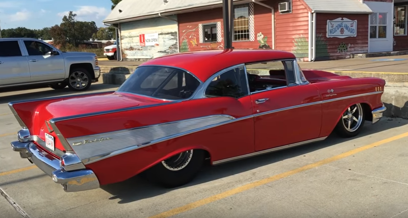 1957 chevy bel air pro street build