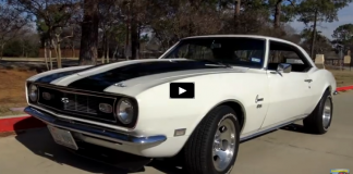 restored 1968 chevrolet camaro in white