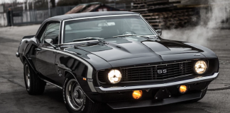 black 1969 camaro ss restored